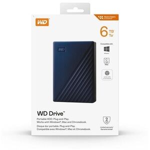 NEW Western Digital 6TB WD Drive Portable Hard Drive